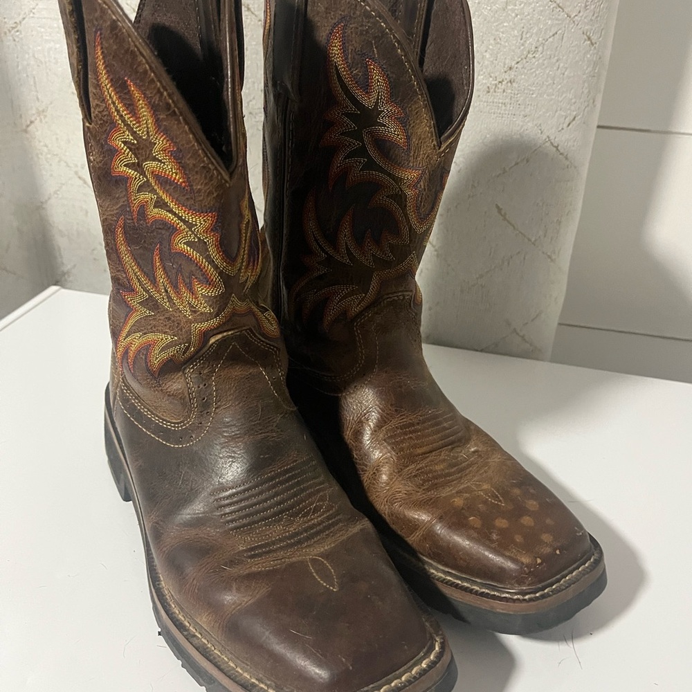 Justin Boots Brown Leather Men's Boots